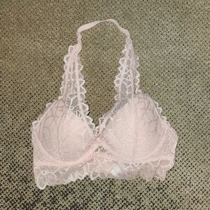 Victoria's Secret Pink Lace Halter Bralette